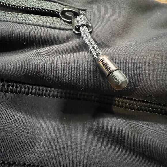 Lululemon Speed Crops Black Sz 6 W6HAYS Drawstring 23" Inseam High Waist Running - Picture 8 of 12